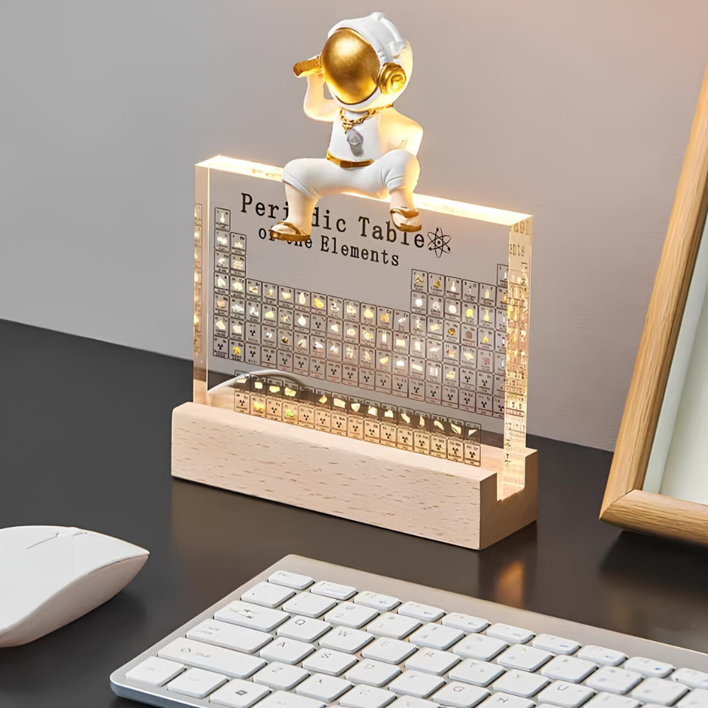Lisslune | Illuminated Periodic Table with Real Elements - Elementa