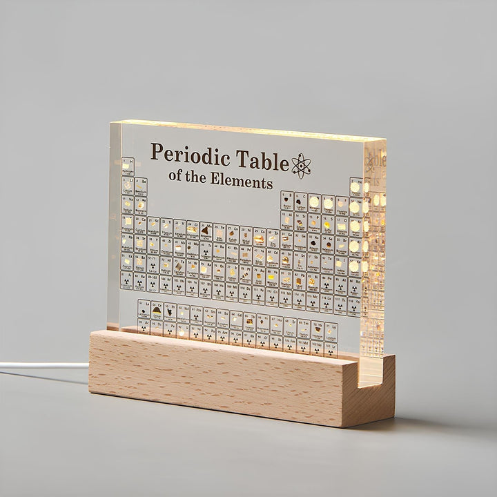 Lisslune | Illuminated Periodic Table with Real Elements - Elementa