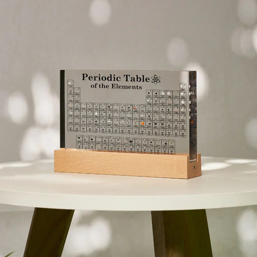 Lisslune | Illuminated Periodic Table with Real Elements - Elementa