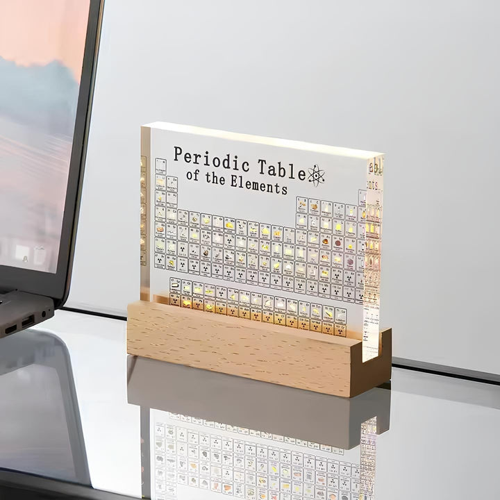 Lisslune | Illuminated Periodic Table with Real Elements - Elementa