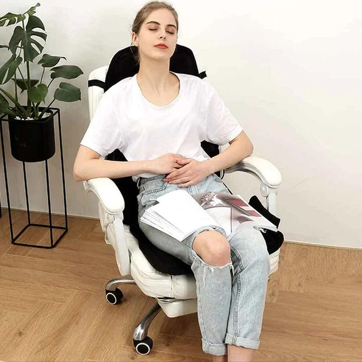 Lisslune | Fashionable Massage Chair Cushion With Heated Neck Pillow