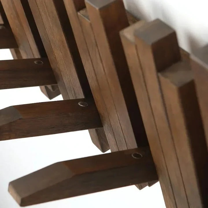 Lisslune | Natural Wood Coat Hook Rack