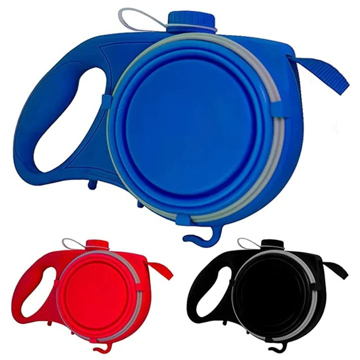 Lisslune | 4-in-1 Multifunctional Dog Leash with Water Bottle & Bowl