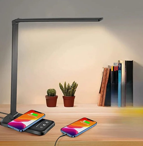 Lisslune | Adjustable LED Table Lamp With Charging Function