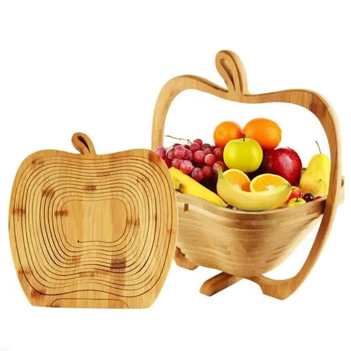 Lisslune | Bamboo Folding Fruit Basket and Cutting Board