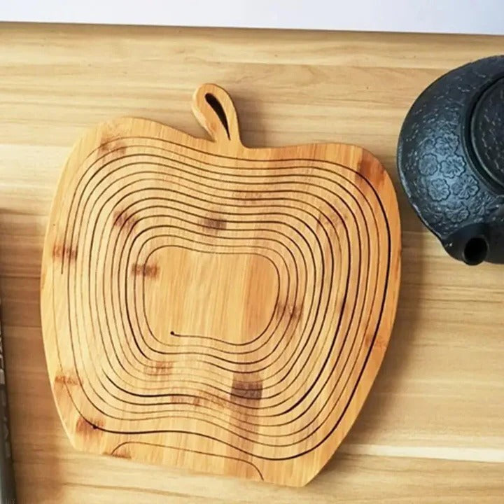 Lisslune | Bamboo Folding Fruit Basket and Cutting Board