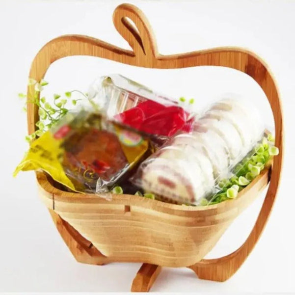 Lisslune | Bamboo Folding Fruit Basket and Cutting Board
