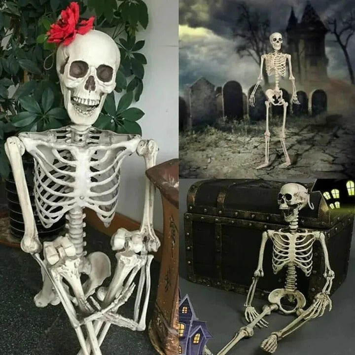 Lisslune | Creepy Poseable Skeleton for Halloween Decorations
