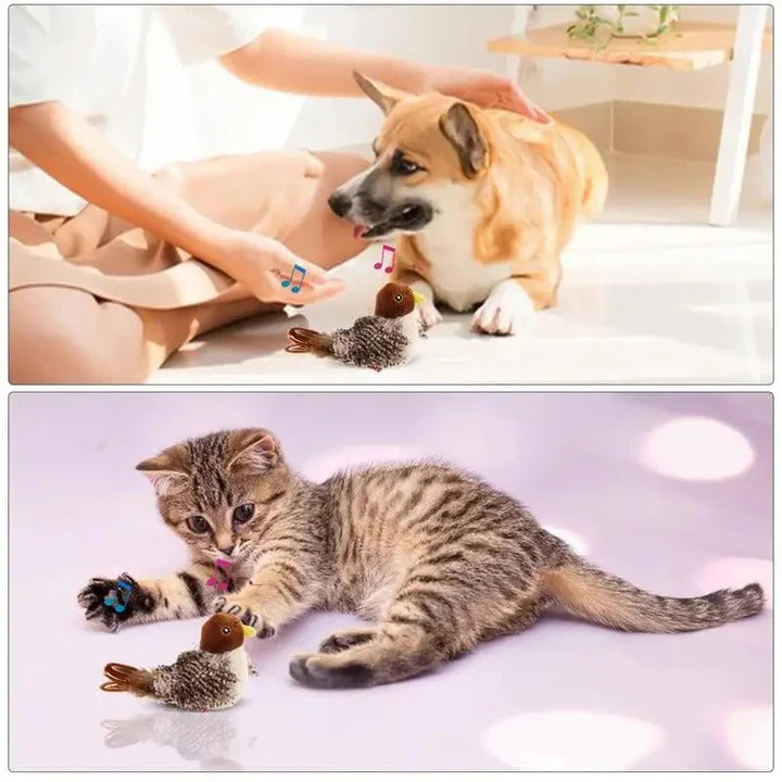 Lisslune | Interactive Sound Bird Cat and Dog Toy