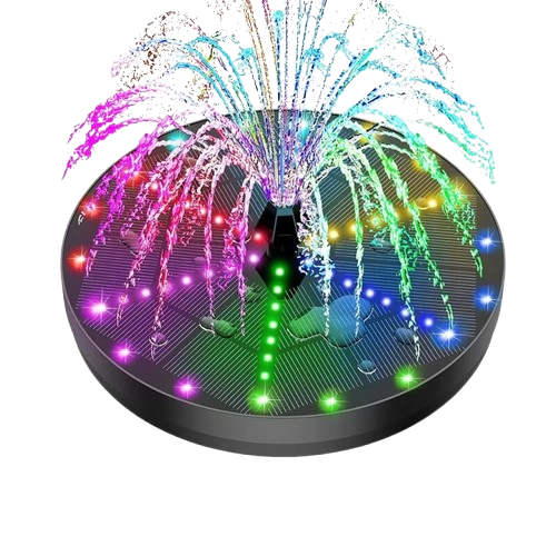 Lisslune | Solar Fountain with 60 LED Lights