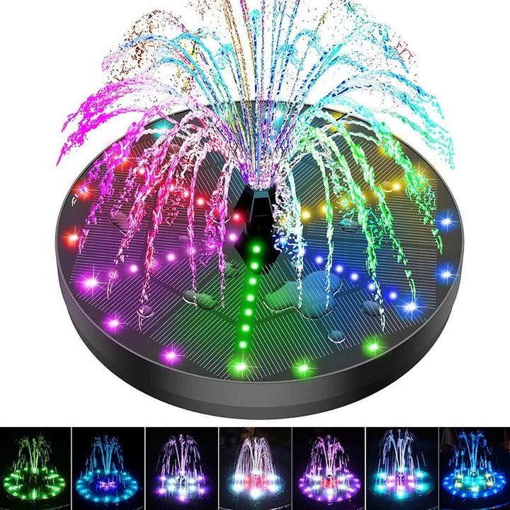 Lisslune | Solar Fountain with 60 LED Lights