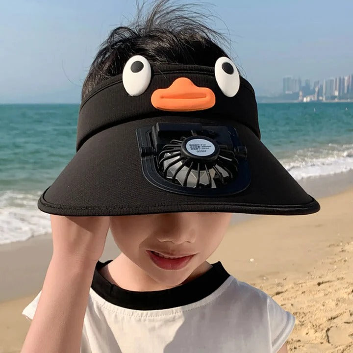 Lisslune | Kids Sun Visor Hat with Cooling Fan Hat
