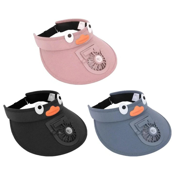 Lisslune | Kids Sun Visor Hat with Cooling Fan Hat