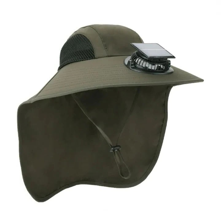 Lisslune | Solar Fan Hat with Wide Brim UV Protection