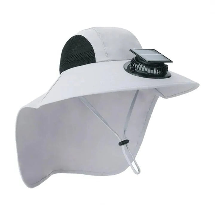Lisslune | Solar Fan Hat with Wide Brim UV Protection