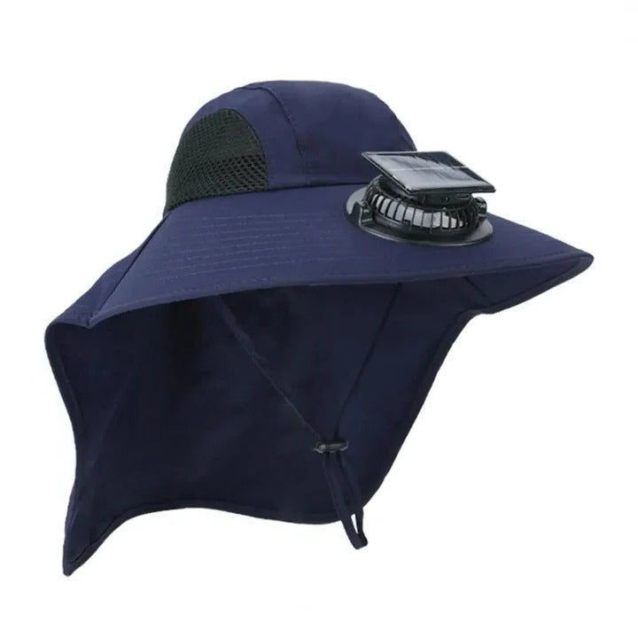 Lisslune | Solar Fan Hat with Wide Brim UV Protection