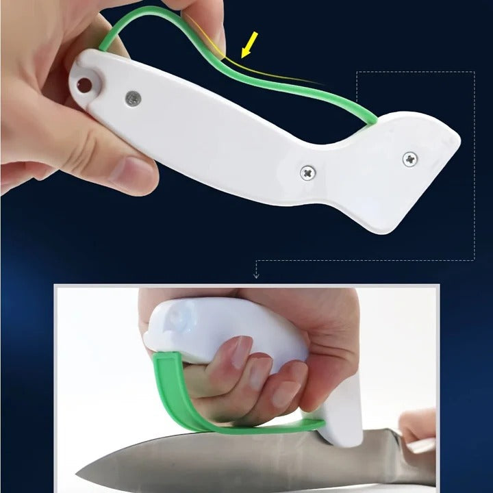 Lisslune | Compact Manual Knife Sharpener for Kitchen and Garden Tools