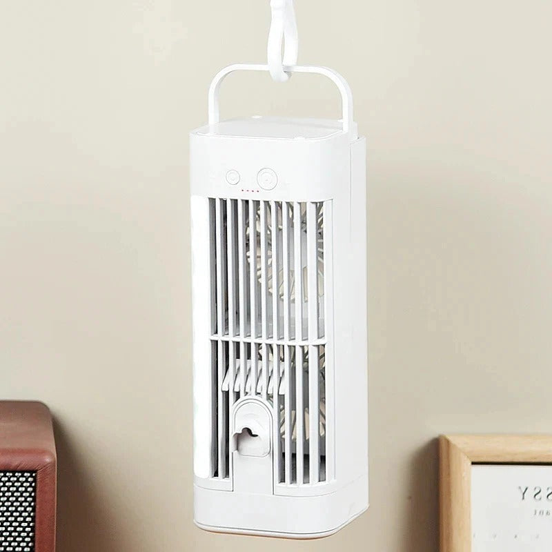 Lisslune | Mini Portable Air Conditioner Desk Fan with Spray Cooling