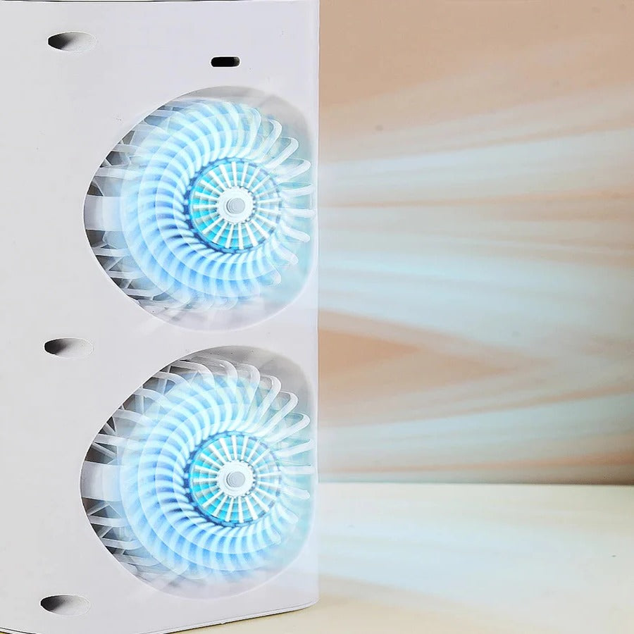 Lisslune | Mini Portable Air Conditioner Desk Fan with Spray Cooling