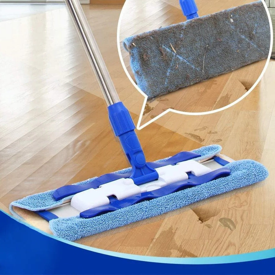 Lisslune | Flat Mope with Reusable Washable Mop Cloths