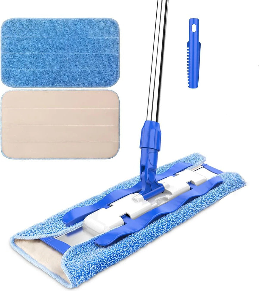 Lisslune | Flat Mope with Reusable Washable Mop Cloths