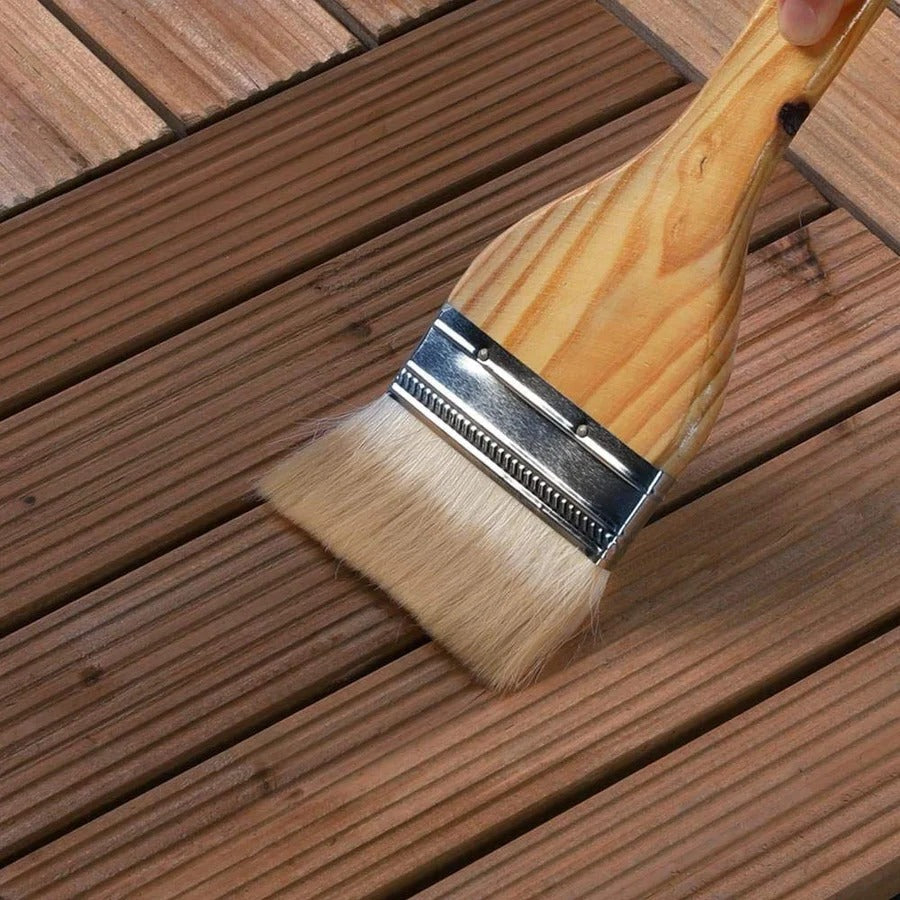 Lisslune | Interlocking Outdoor Patio Wood Flooring Deck Tiles 27Pcs