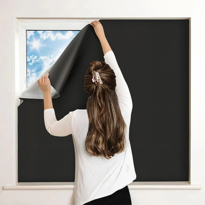 Lisslune | Adhesive Blackout Sun Blocking Window Cover Shade