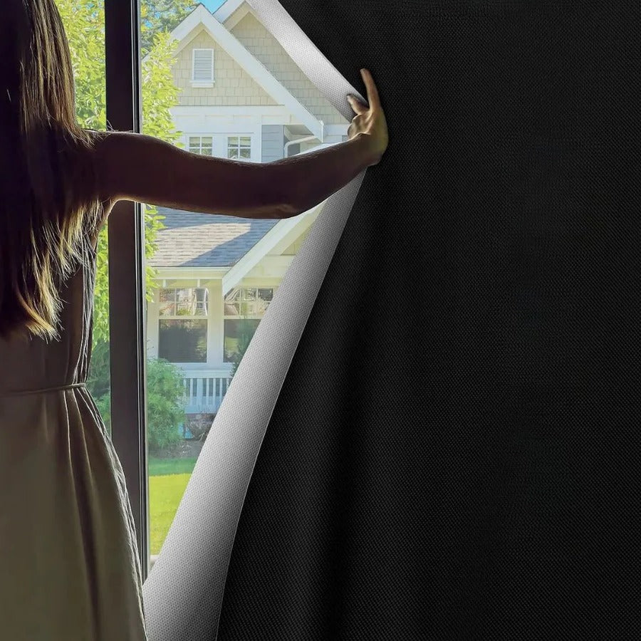 Lisslune | Adhesive Blackout Sun Blocking Window Cover Shade