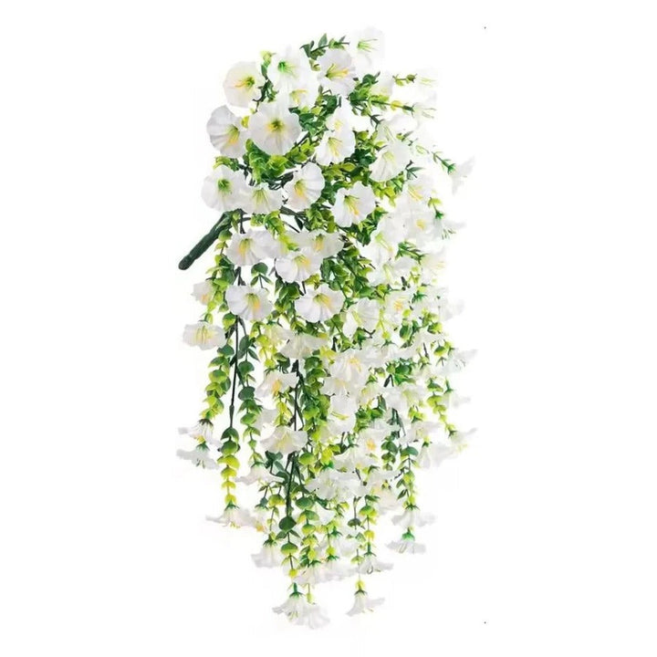 Lisslune | UV Resistant Artificial Morning Glory Flower Hanging Decor