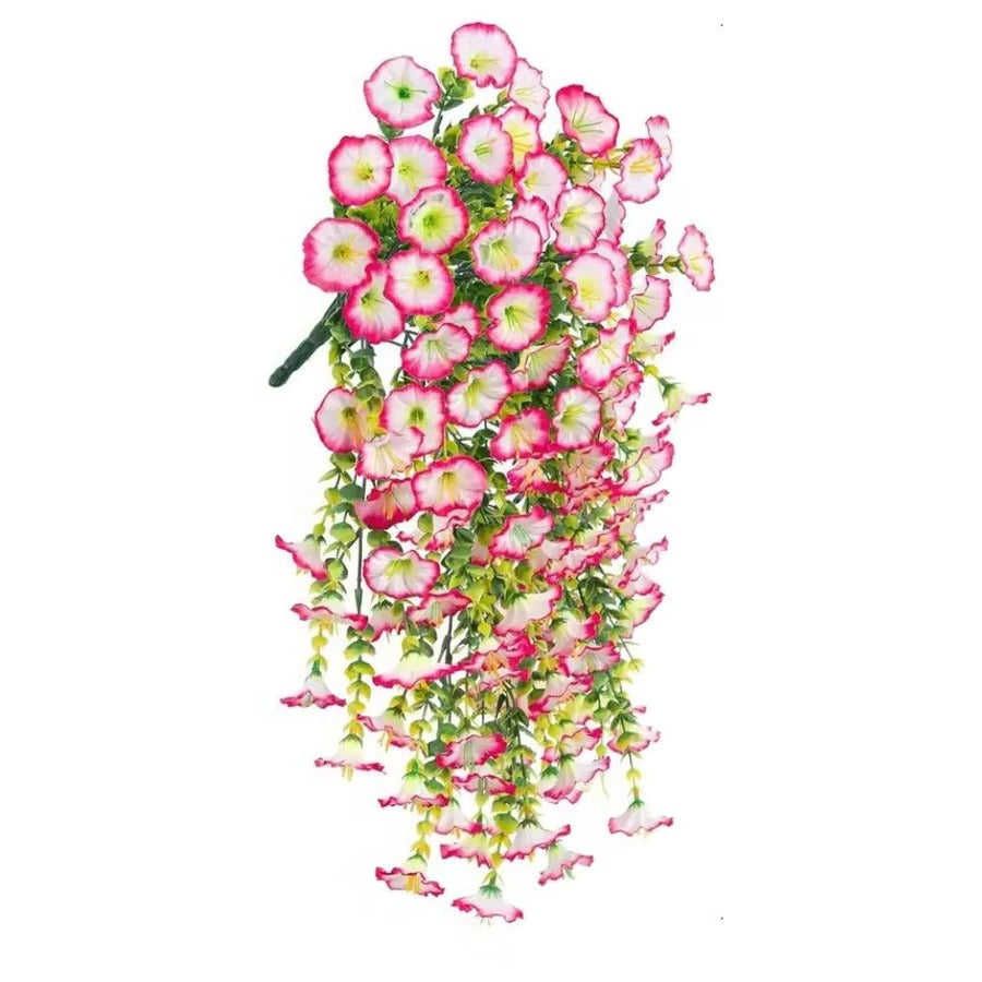 Lisslune | UV Resistant Artificial Morning Glory Flower Hanging Decor