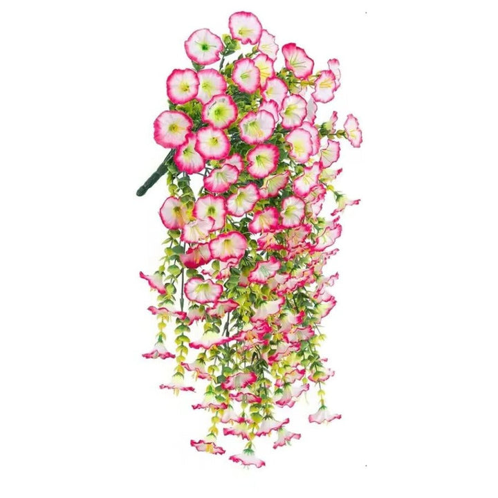 Lisslune | UV Resistant Artificial Morning Glory Flower Hanging Decor