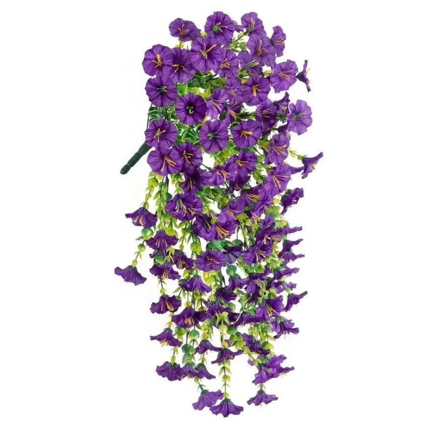 Lisslune | UV Resistant Artificial Morning Glory Flower Hanging Decor