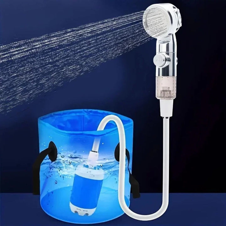 Lisslune | Portable USB Rechargeable Water Pump Shower Head