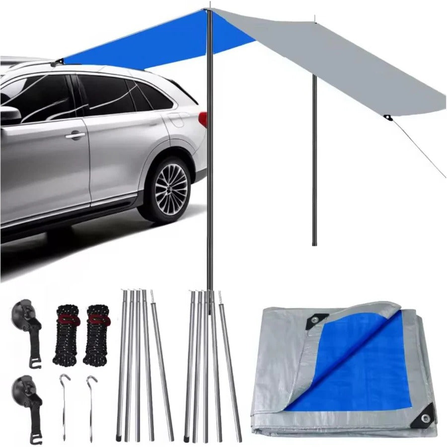 Lisslune | Waterproof Car Canopy Side Awning Pull Out Kit