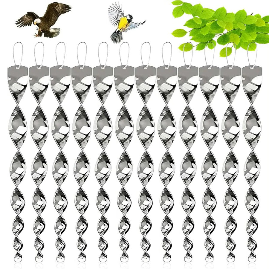 Lisslune | Reflective Bird Deterrent Spiral Rod