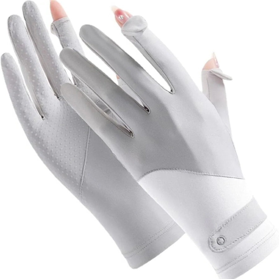 Lisslune | Womens Breathable UV Sun Protection Driving Gloves