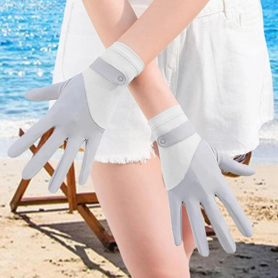 Lisslune | Womens Breathable UV Sun Protection Driving Gloves