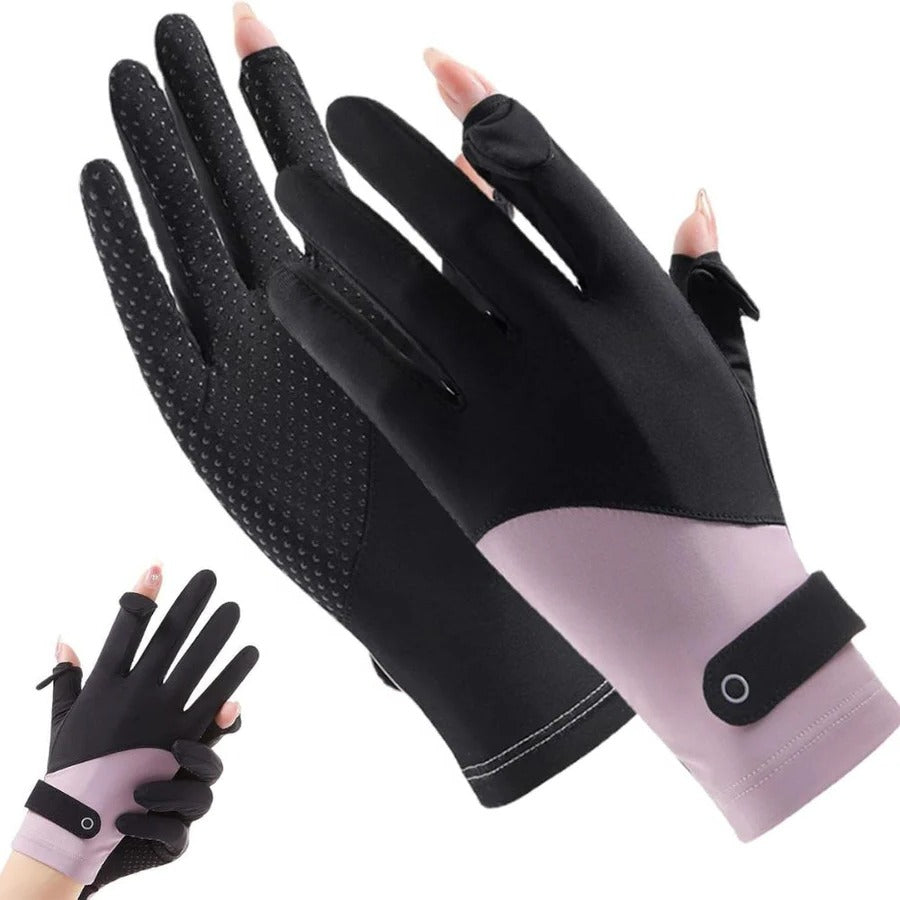 Lisslune | Womens Breathable UV Sun Protection Driving Gloves