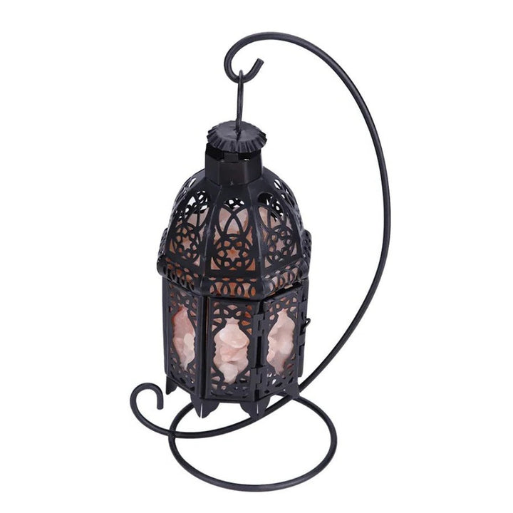 Lisslune | Vintage Iron Salt Rock Tabletop Lamp