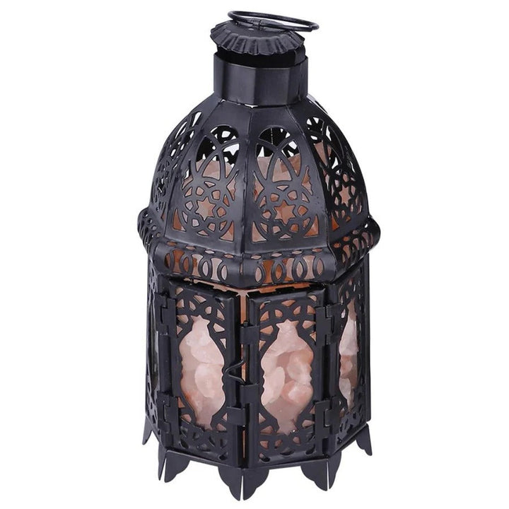 Lisslune | Vintage Iron Salt Rock Tabletop Lamp
