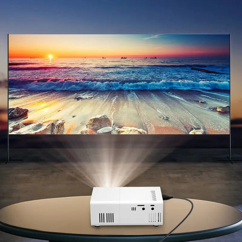 Lisslune | HD 720p  Fast Focus  Portable Projector