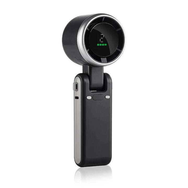 Lisslune | Foldable Handheld Turbo Fan with Digital Display
