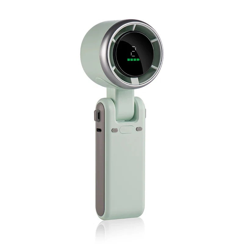 Lisslune | Foldable Handheld Turbo Fan with Digital Display