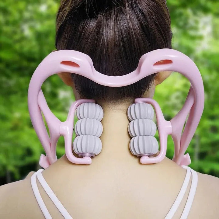Lisslune | Manual Neck and Shoulder Massager with Kneading Rollers