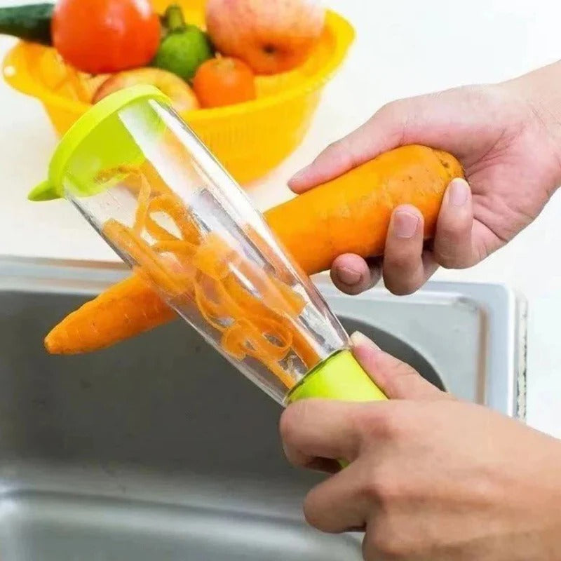 Lisslune | Multifunction Apple and Vegetable Peeler with Storage Tube