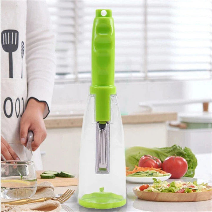 Lisslune | Multifunction Apple and Vegetable Peeler with Storage Tube