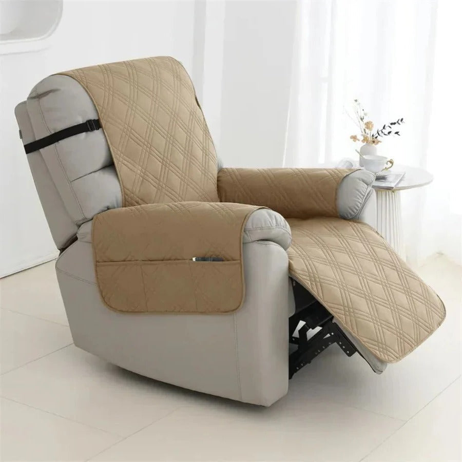 Lisslune | Waterproof Quilted Recliner Arm Chair Slip Cover