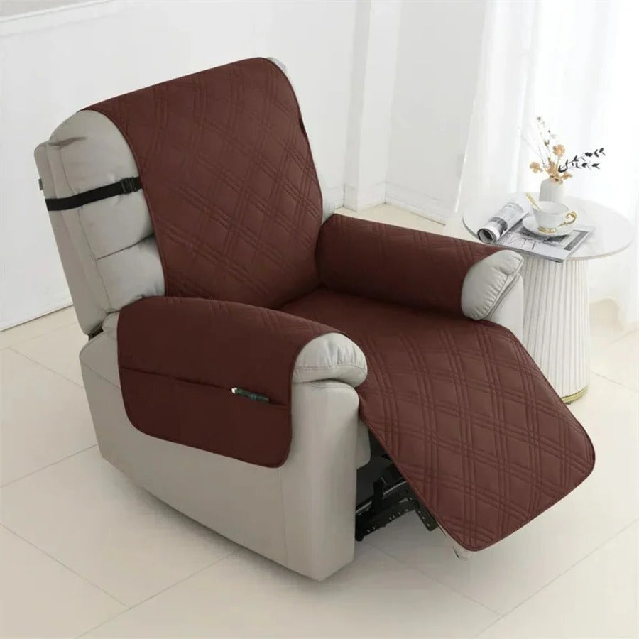 Lisslune | Waterproof Quilted Recliner Arm Chair Slip Cover