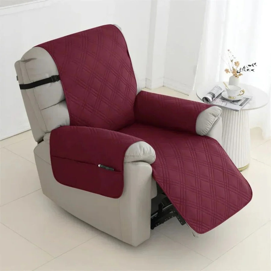 Lisslune | Waterproof Quilted Recliner Arm Chair Slip Cover