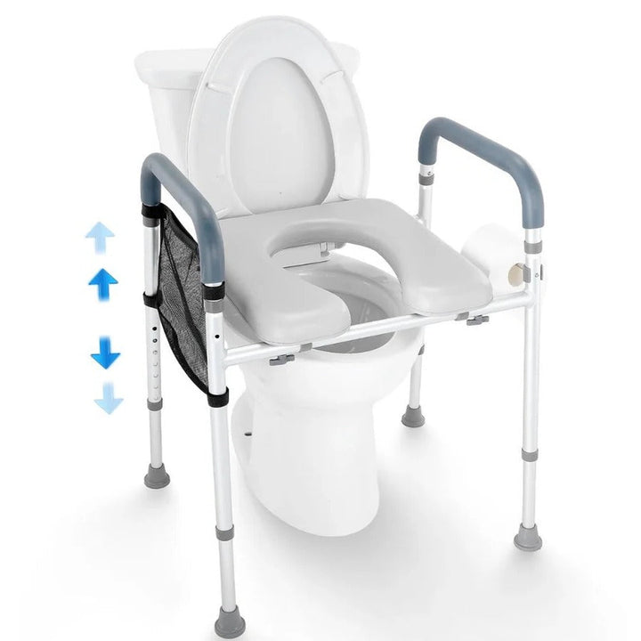 Lisslune | Sturdy Raised Toilet Seat Riser with Handles